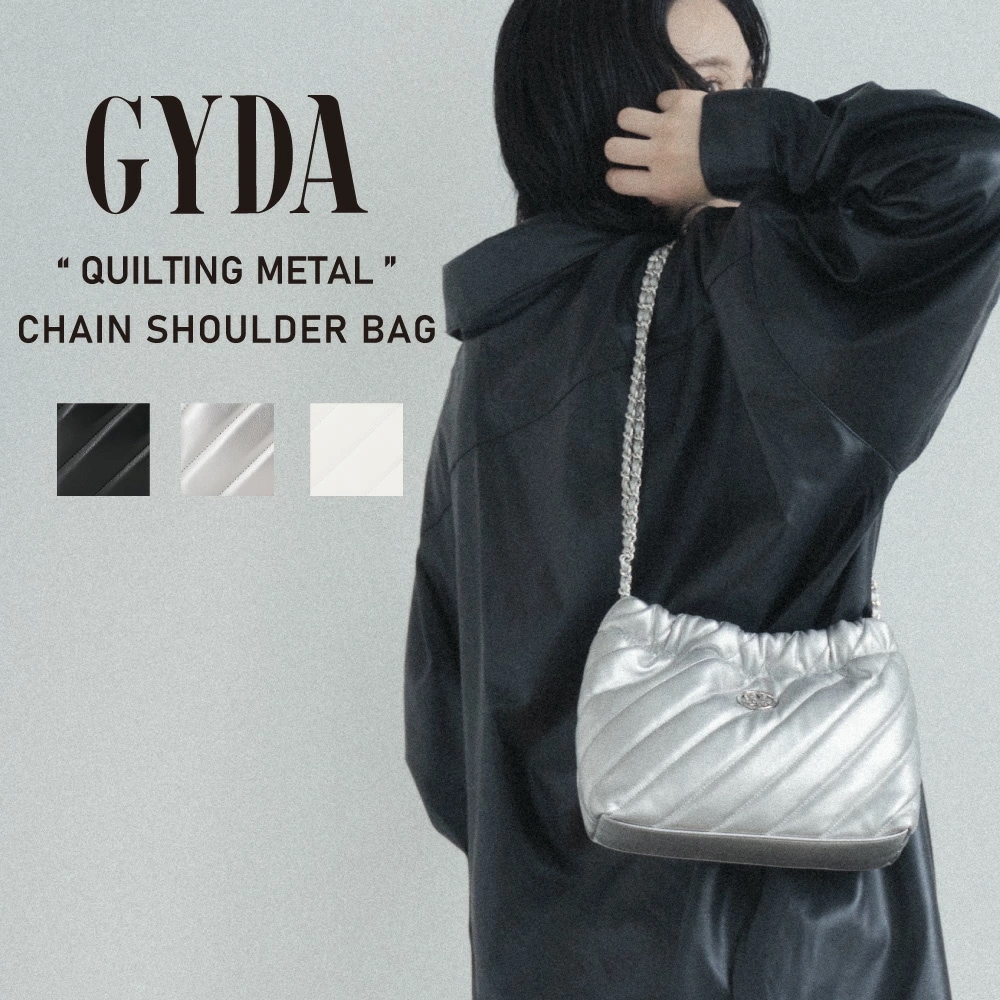 ジェイダ チェーンショルダーバッグ QUILTING METAL SERIES GY-B246