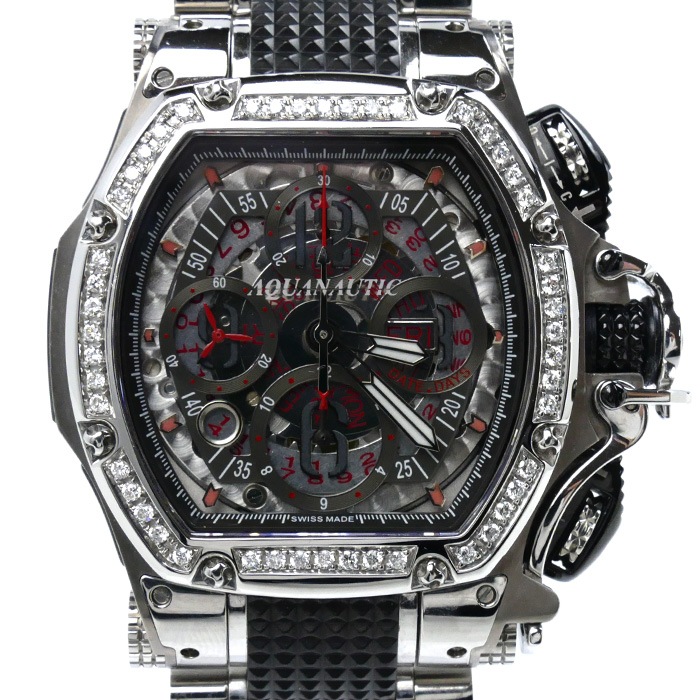 AQUANAUTIC アクアノウティック キングトノー クロノグラフ 腕時計 自動巻き TNSVSKN01T02 メンズ 中古