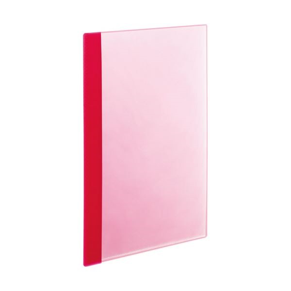 (まとめ) TANOSEE薄型クリアブック(角まる) A4タテ 5ポケット ピンク 1セット(50冊:5冊×10パック) 〔×5セット〕 まとめ）TANOSEE薄型クリアブック(角まる) A4タテ 10ポケット グリーン