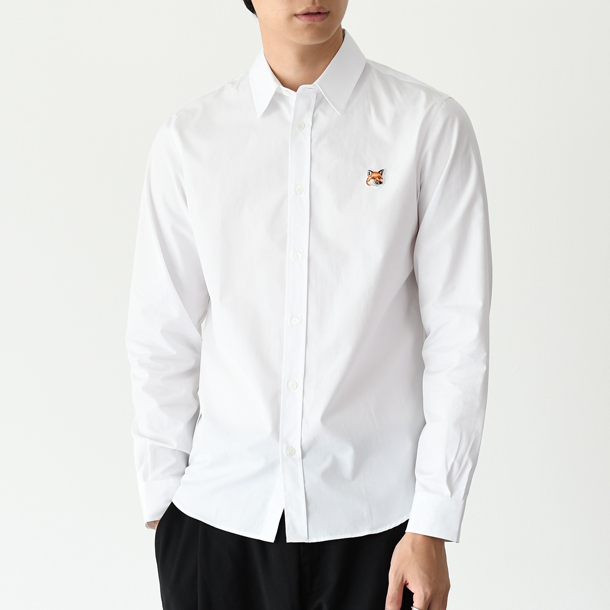 トップス シャツ フォックスヘッド クラシック MM00409WC0026 メンズ ホワイト カッターシャツ カジュアルシャツ おすすめ