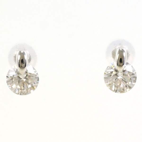 PT900 プラチナ ピアス ダイヤ 計1.24 VS2 鑑定書 ジュエリー 中古