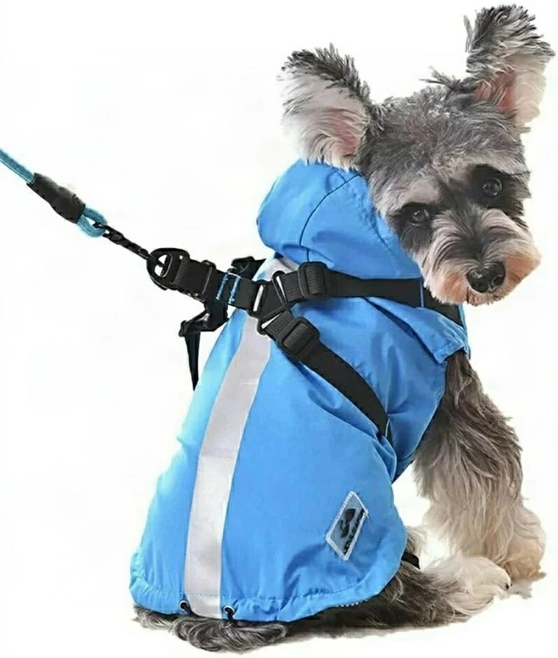 犬の服レインコートペット用品ポンチョ犬小型犬中型犬防水犬服レインギア軽量ファッション帽子でかわいい反射テープ 5,097円