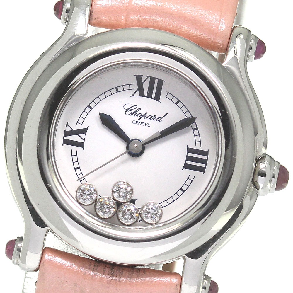 ショパール Chopard 27/8245-21 ハッピースポーツ 5Pダイヤ クォーツ レディース _827896【中古】