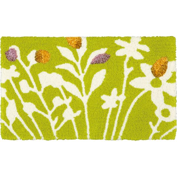 スミノエ デザインライフ クッカマット/玄関マット 約幅45x長さ75cm イエロー