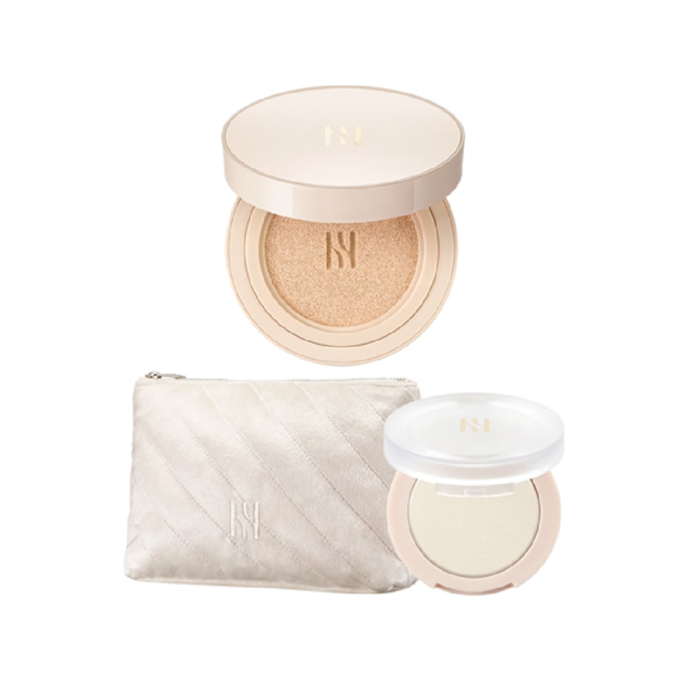 韓国-KBEAUTY-スキンラディアントグロークッションSPF40PA++(本品15g+詰め替え15g)肌にやさしいスキンケアリングフォーミュラが24時間COMFORT COVERをプレゼントするセミスキンケアパッド