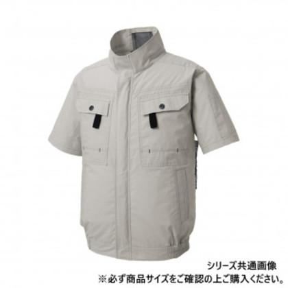 サンエス フルハーネス用半袖ブルゾン 6:ストーングレー 3L KF92450G