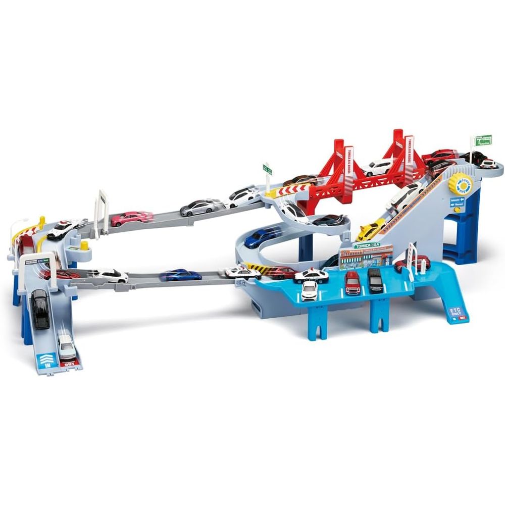 トミカ コースがのび～る! 2WAYにぎやか高速どうろ おもちゃ 3歳以上