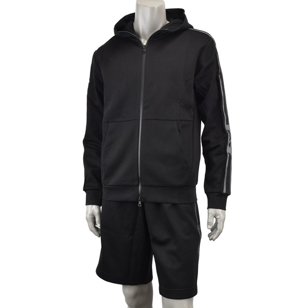 EA7 EMPORIO ARMANI イーエーセブン エンポリオ・アルマーニ TRAIN LOGO SERIES M TAPE HOODIE×SHORTS/トレーニングウェア/上下セット/セットアップ