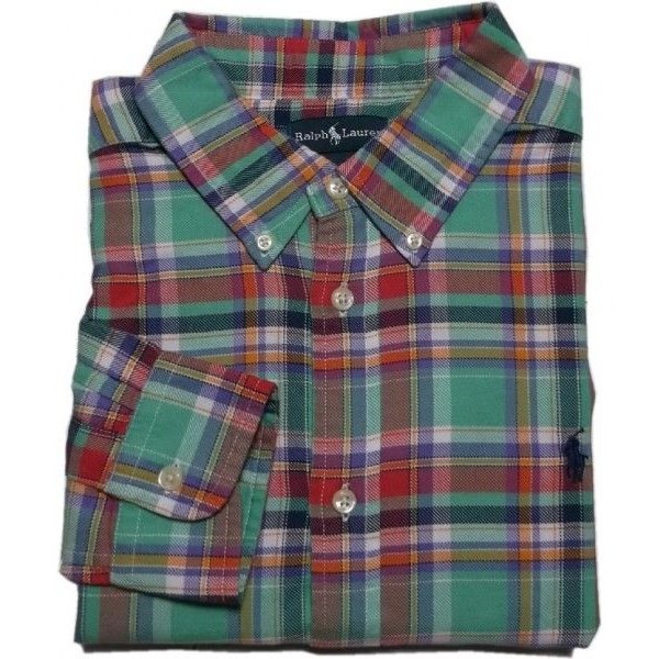 ボーイズサイズ 長袖 ボタンダウンシャツ グリーン boys PR2-891