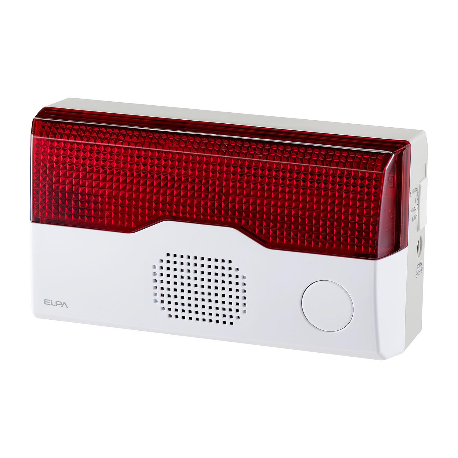 エルパ (ELPA) ワイヤレスチャイム フラッシュ 受信器 (受信機/フラッシュ) チャイム/防犯 介護 音と光でお知らせ (EWS-P40) ホワイト