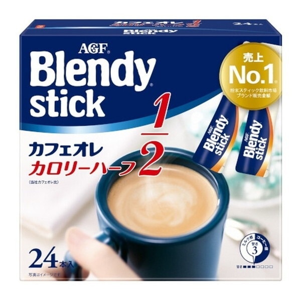 ブレンディ スティック カフェオレ カロリーハーフ 24本x6 メーカー直送 5,513円