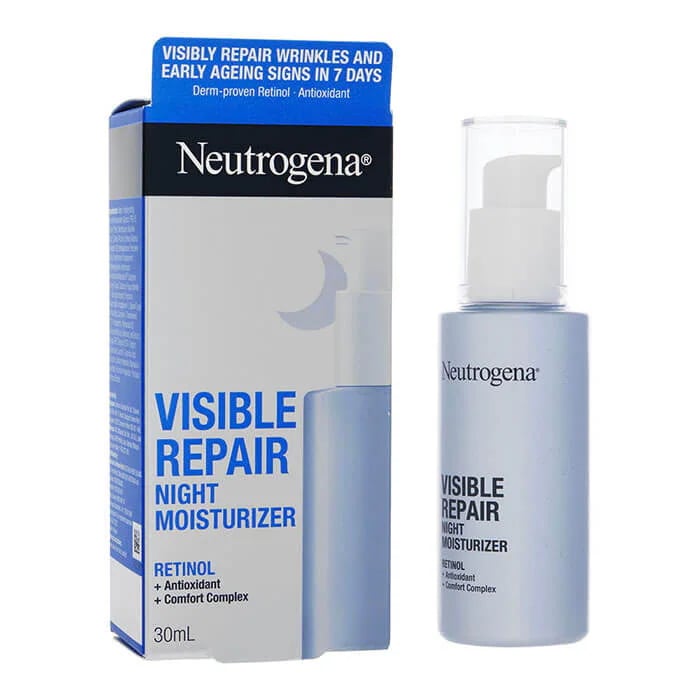 ニュートロジーナ ビジブルリペアナイトモイスチャライザー 30ml 1本 Neutrogena 夜用 保湿 レチノール配合 海外発送 国際書留郵便発送