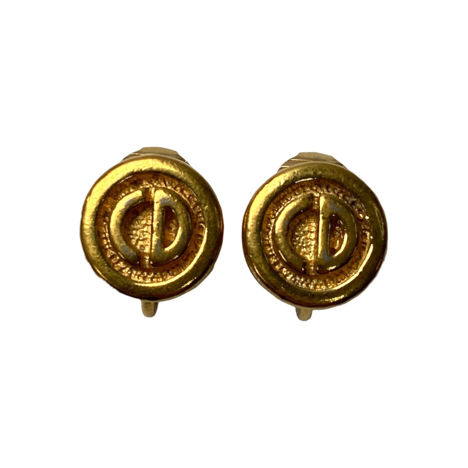 ディオール DIOR レディース ロゴ イヤリング ゴールド