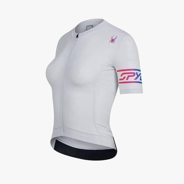 女性サイクルスリーブグラフィック半袖ジャージ TIER-0 SPKPCNFT552WLGR 710038ウェア