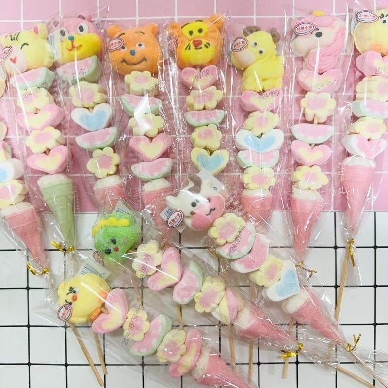 【2枚購入で 3oo円OFF】30gマシュマロ串インターネットセレブソフトキャンディ屋台キャンディ