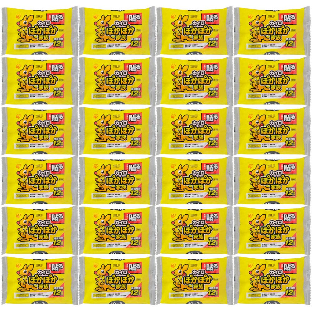 【24個セット】 カイロ 貼る レギュラー 10個入 ぽかぽか家族