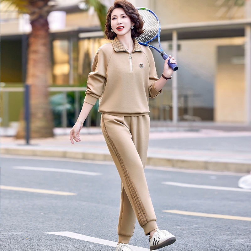 【2点セット】シニアファッション セットアップ カットソー 春夏トップス 60-80代 おばあちゃん フォーマル 通気 蒸れにくい シンプル スポーツウェア レディース 長袖 敬老 中高年