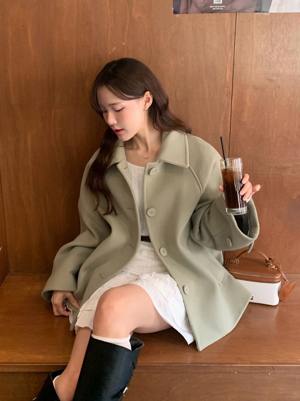 ル・ゼロカシミヤハーフコート