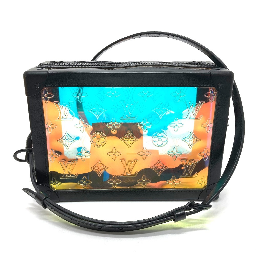 ショルダーバッグ M55932 ソフトトランク モノグラム プリズム カバン レザー ホログラムブラック