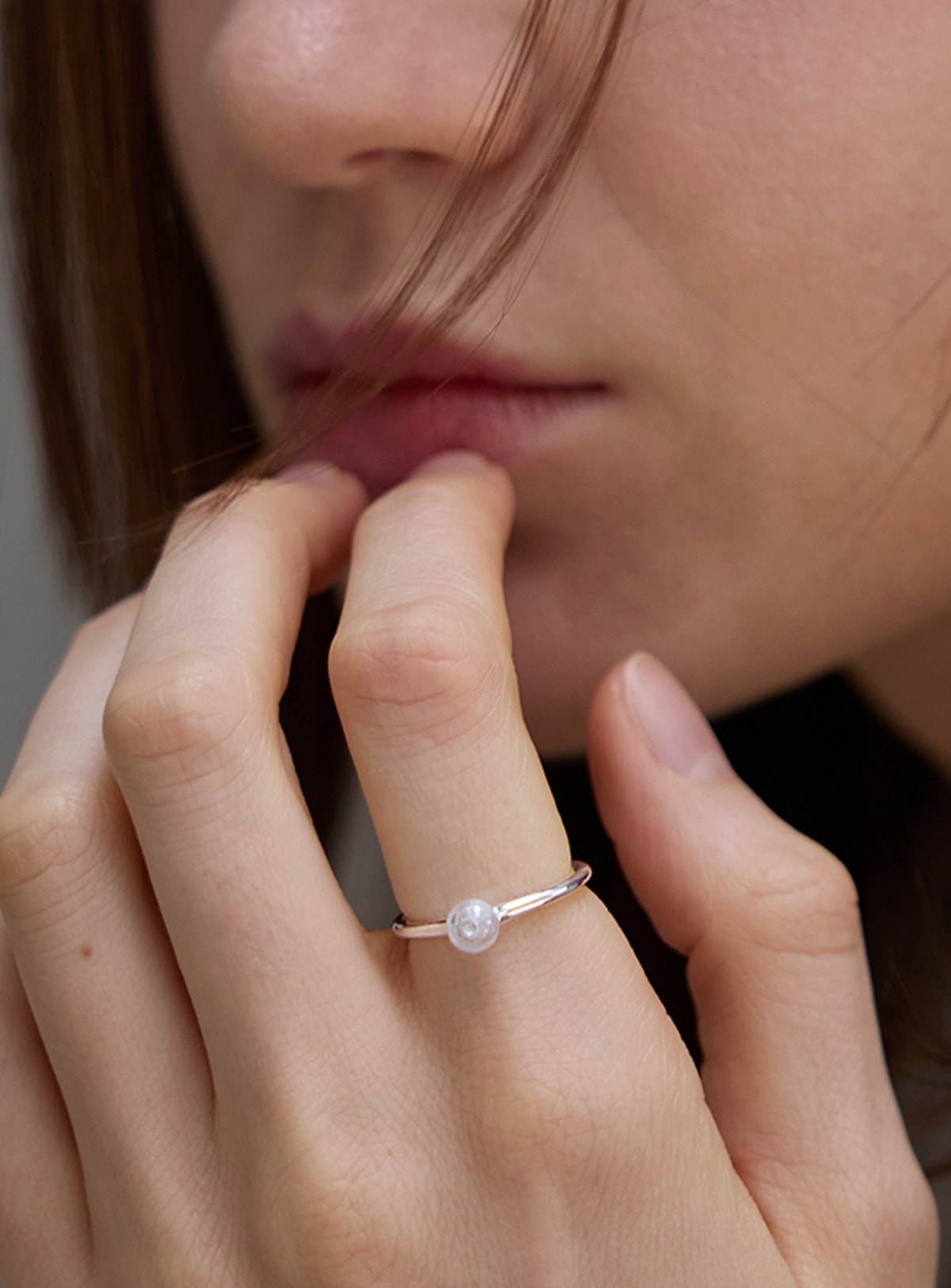 925シルバー バブルデュ・グート オープンデザイン シルバーリング
