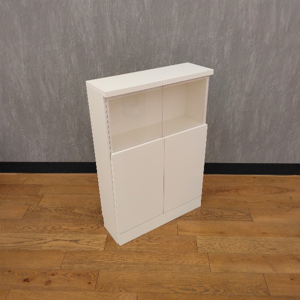 本棚 ホワイト ＬＥＤギャラリー