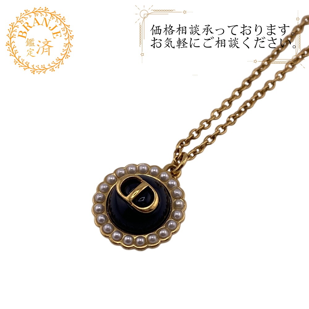 N2636WOMVE.D307 Petit CD Baroque パール CDロゴ メタル ネックレス ゴールド ブランド 33,248円