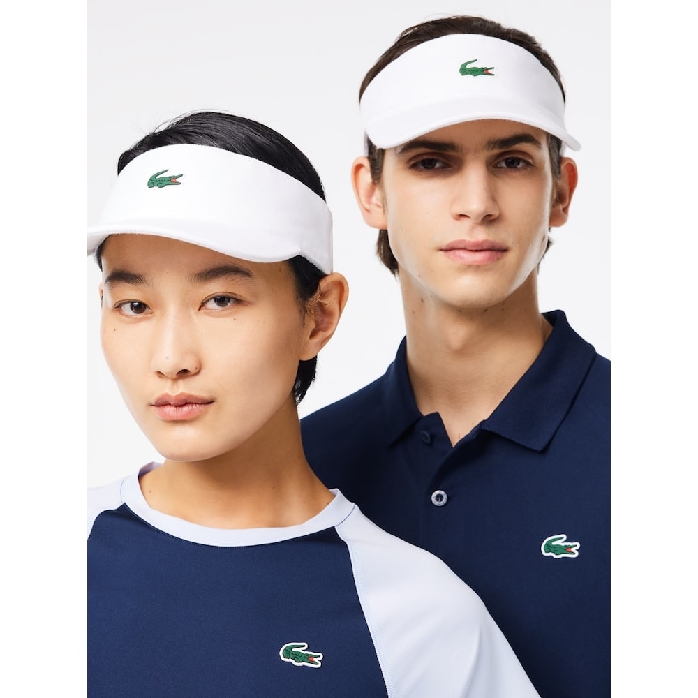 ラコステメンズピケオーガニゼーションスポーツサンバイザー RK3592-54G 001 Q2NRK3592-54G001