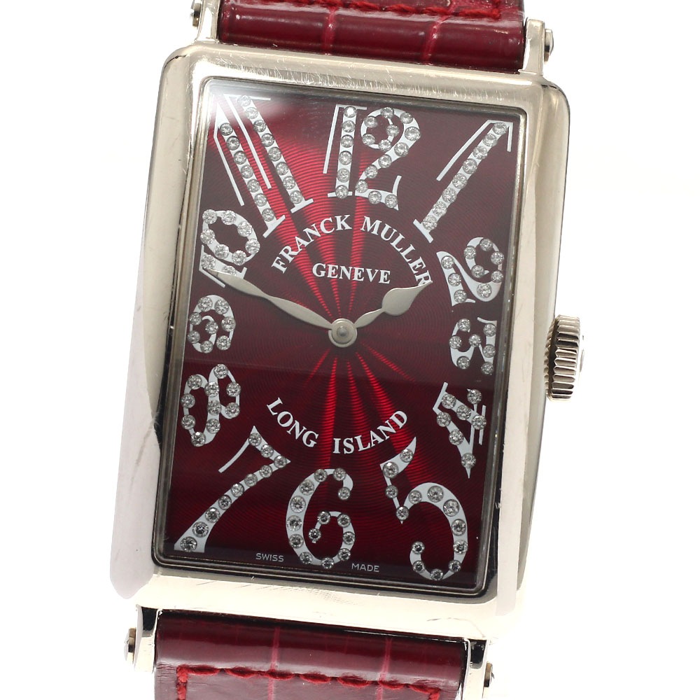 フランクミュラー FRANCK MULLER 1200SCMAGJ ロングアイランド ジョーカー K18WG 自動巻き メンズ 箱・保証書付き_938516【中古】