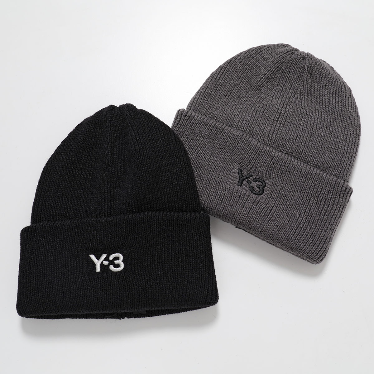 Y-3 ワイスリー ビーニー Y-3 CL BEANIE JW8963 KC0445 メンズ リブ ニット帽 ウール混 ロゴ刺繍 ニットキャップ 帽子 カラー2色