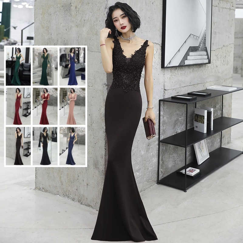 カラー ウエディングドレス マーメイドドレス 結婚式 二次会ワンピース フォトウエディング ビーチフォト花嫁ドレス パーティードレス 披露宴 ロングドレス 演奏会