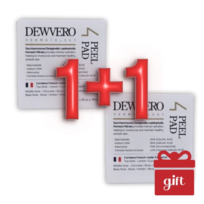 【1+1 角質ピーリング】デュベロ 4ピールパッド 30枚×2箱(計60枚) / AHA・BHA・PHA・LHA配合 毛穴汚れオフ・皮脂ケア・つるすべ肌へ DEWVERO 4 PEEL PAD