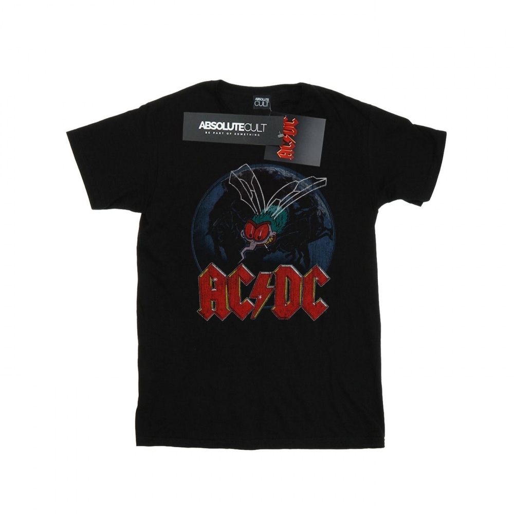 (英国より直送) AC/DC メンズフライ・オン・ザ・ウォール Tシャツ