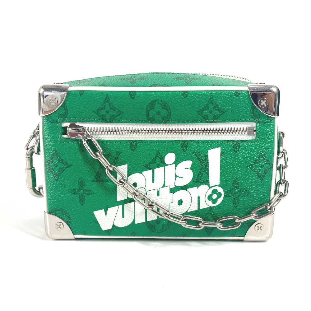 ショルダーバッグ M80816 ミニ ソフトトランク モノグラム エブリデイLV 斜め掛け ポシェット チェーン ボックス BOX カバン モノグラムキャンバス グリーン