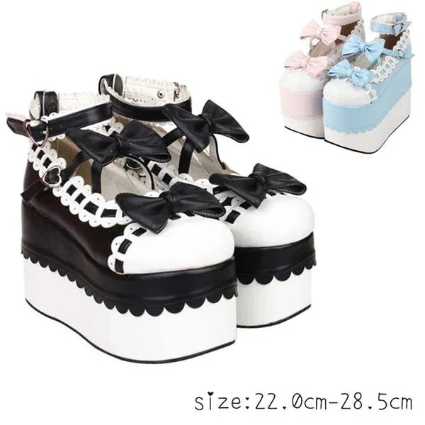 【受注生産】【22.0/22.5 25.0/25.5/26.0/26.5/27.0/27.5/28.0/28.5】レディース ロリータ靴 メイド靴 パンプス 大きいサイズ お嬢様 靴 女の子 合皮 P 8,653円