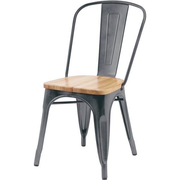 チェア シルバー （約W43×D52×H83.5×SH44.5cm） 完成品