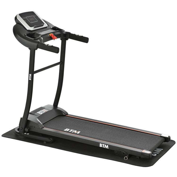 電動ランニングマシン ルームランナー MAX12km h BTM マット付き フィットネスマシーン