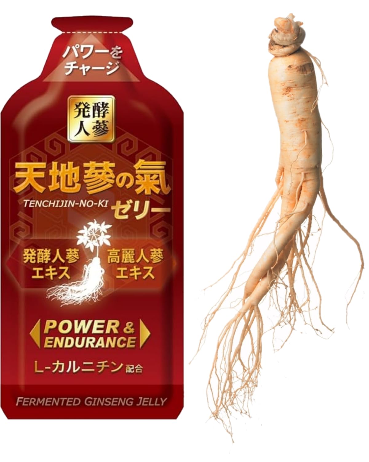 発酵 人蔘 天地蔘の氣ゼリー 高麗人参 ゼリー状で飲みやすい 栄養補給 (45g x 60個)