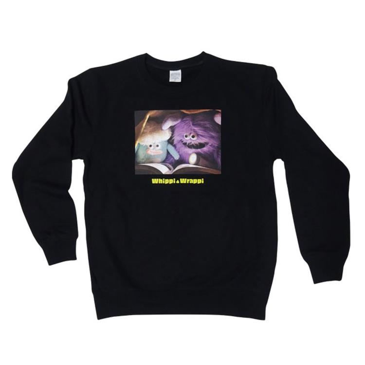 ホイッピ＆ラッピ トレーナー レディース Lサイズ ブラック よふかし 290376