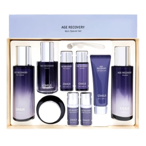 【エイジングケア4点セット】エイジリカバリー スキンソフナー150ml＋エマルジョン140ml＋クリーム25ml＋エッセンス25mlハリ感ケア・コラーゲン配合・スキンローション・フェイス