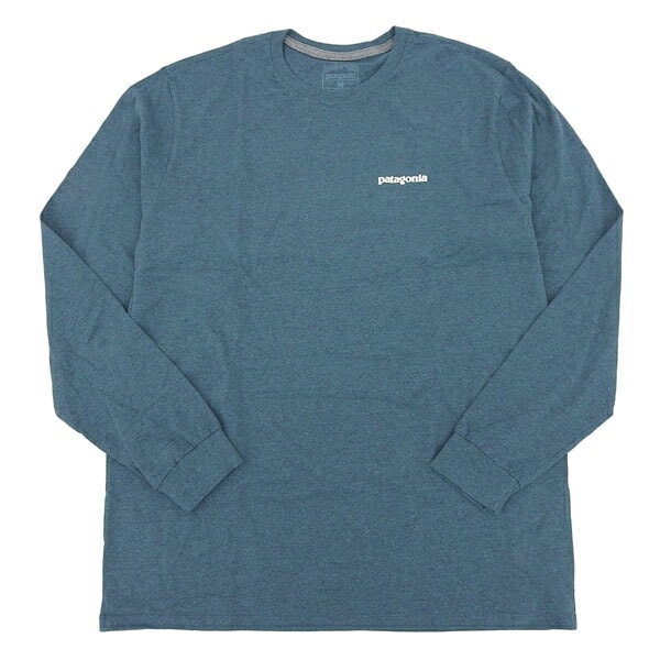 パタゴニア ロングTシャツ ロンT ロングスリーブ 長袖 メンズ P-6 ロゴ レスポンシビリティー ブルー M S L/S P-6 LOGO RESPONSIBILI-TEE PATAT-LTL38