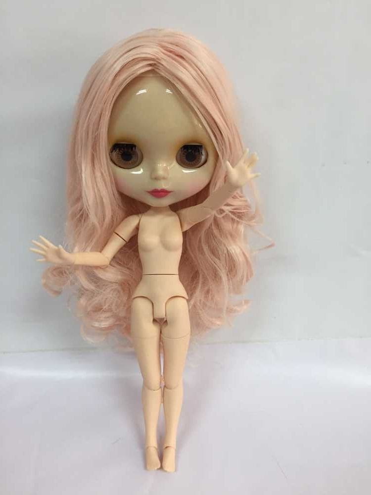 送料無料コスト ジョイント ボディ ヌード ブラ イス人形 ピンク ヘア工場人形 に適し diy