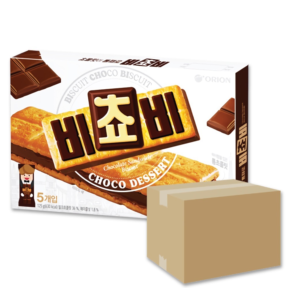 ビチョビ 125g(5個入り) 　24箱セット チョコ ビスケット 韓国菓子