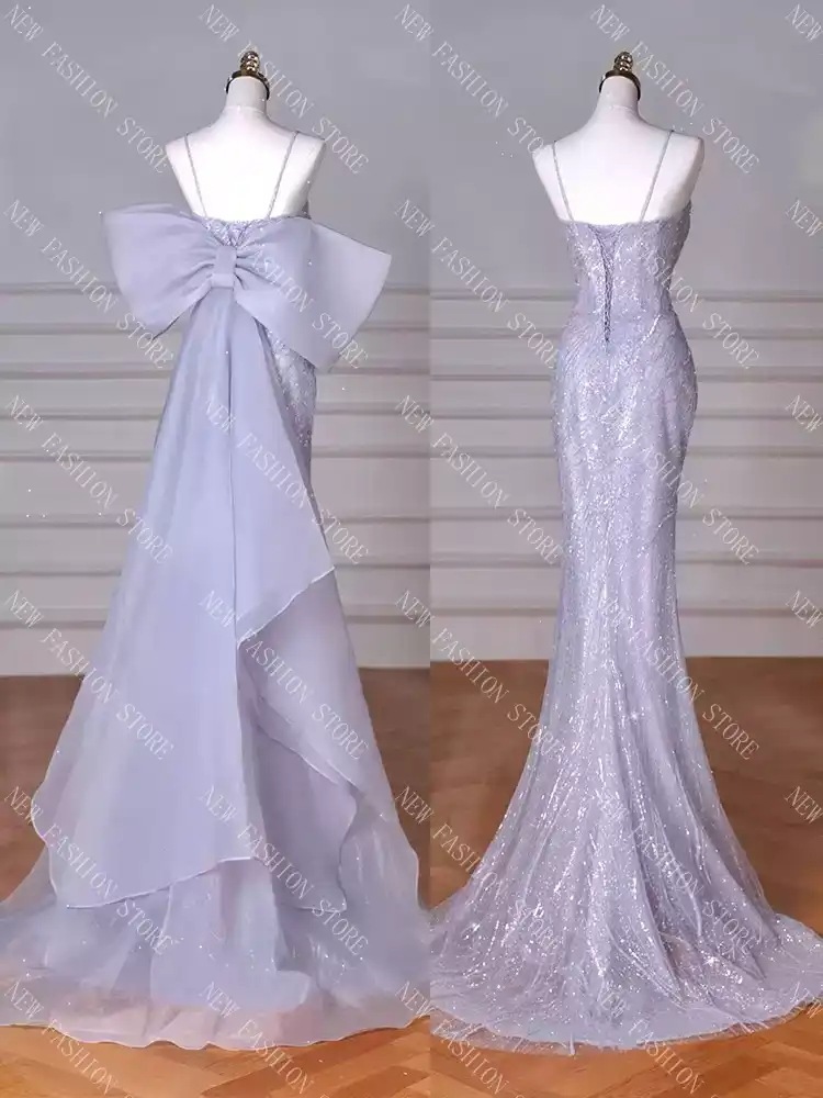 フレンチスタイルのハーネスナイトドレス・フィッシュテールスカート-73