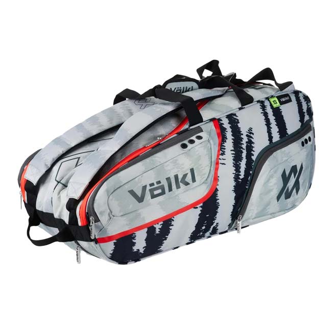 ６本収納 フォルクル(Volkl) ZEBRA COMBI BAG ゼブラ コンビバッグ ラケットバッグ テニスバッグ V74452 ゴーストホワイト×BK(25y3m)