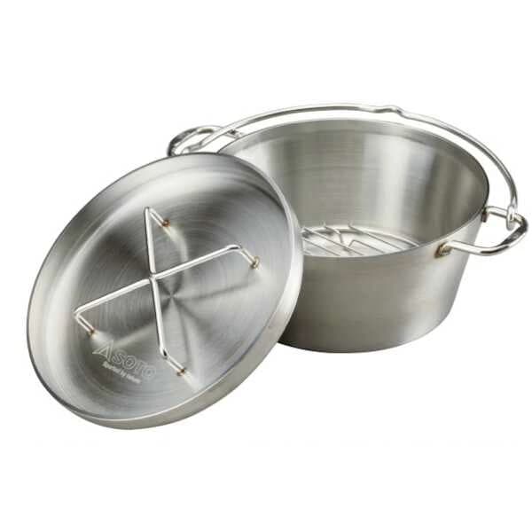 SOTO ステンレスダッチオーブン 10インチ ST-910 幅365×奥行280×高さ160mm（外形） #ST-910