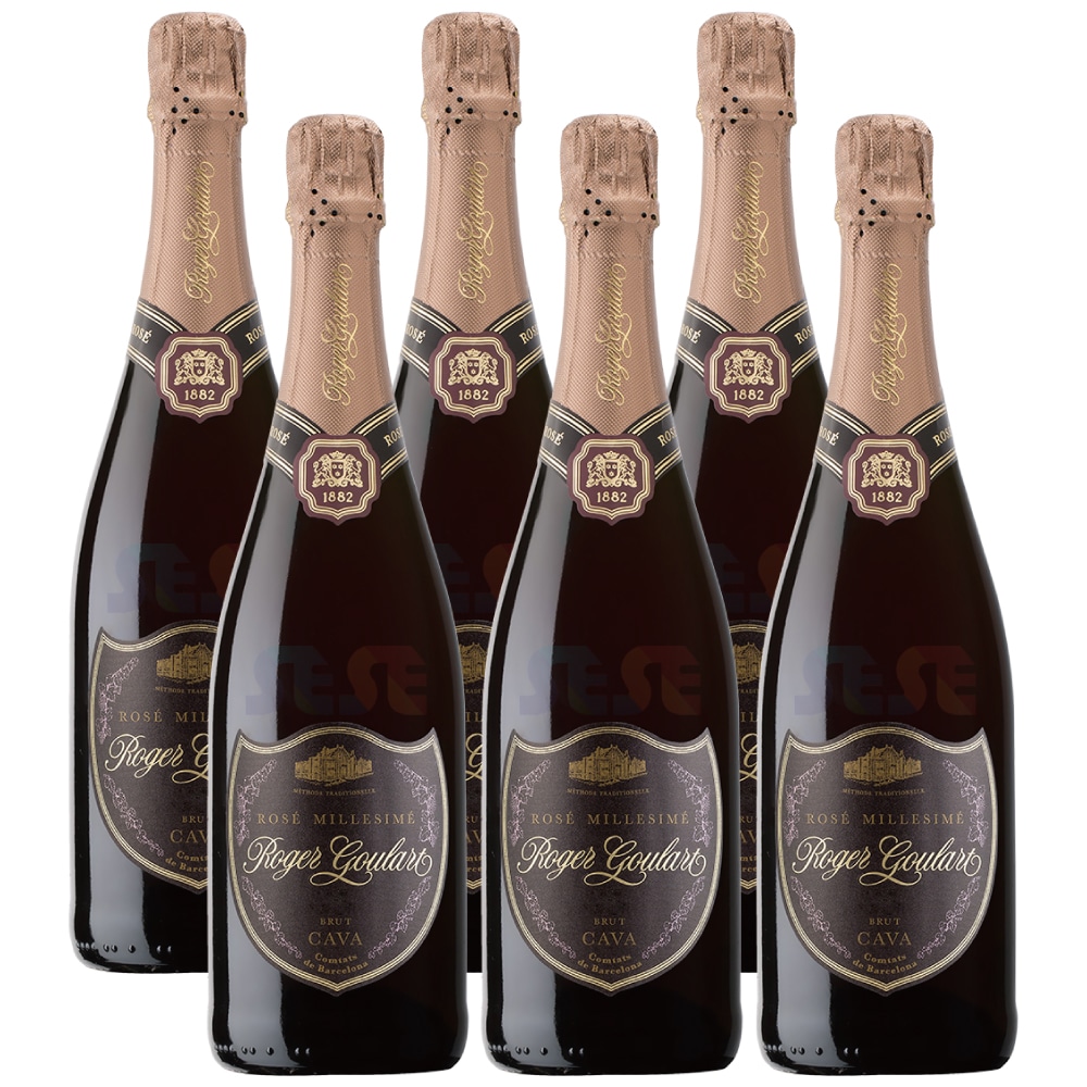 ロジャー・グラート ロゼ・ブリュット 6本セット 750ml / スペイン スパークリングワイン カバ 辛口