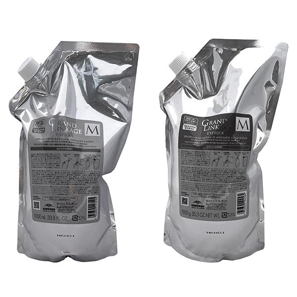 ミルボン グランドリンケージ エクスフィーク メロウリュクス シャンプー 1000ml 詰替え用 & トリートメント 1000g 詰替え用 セット