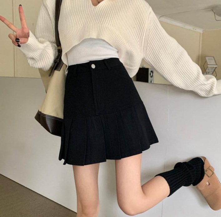 スカート ミニ プリーツ フレア ショート 膝上丈 Aライン ハイウエスト 2XL 3XL 4XL ブラック ブラウン 個性的 無地 春 夏 デート お出かけ レディース 女性用 10代 20代