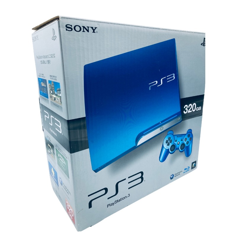 【中古 動作確認済】 PlayStation 3 (320GB) スプラッシュ・ブルー (CECH-3000BSB)