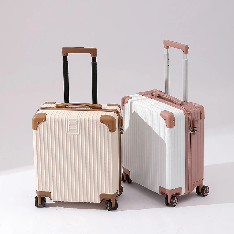 機内持ち込み手荷物用18インチトロリーケース小さくて新鮮な14インチ化粧品ケース小さな旅行バッグ韓国語版パスワードスーツケース